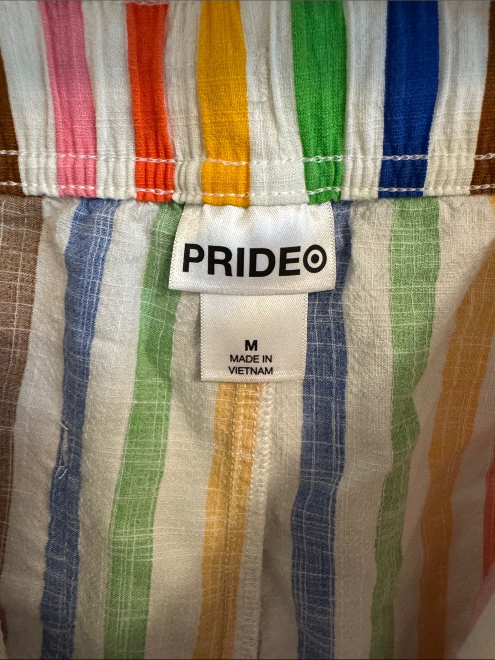 Target Women's Rainbow Stripe Shorts - Multicolor - Picture 3 of 3